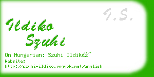 ildiko szuhi business card